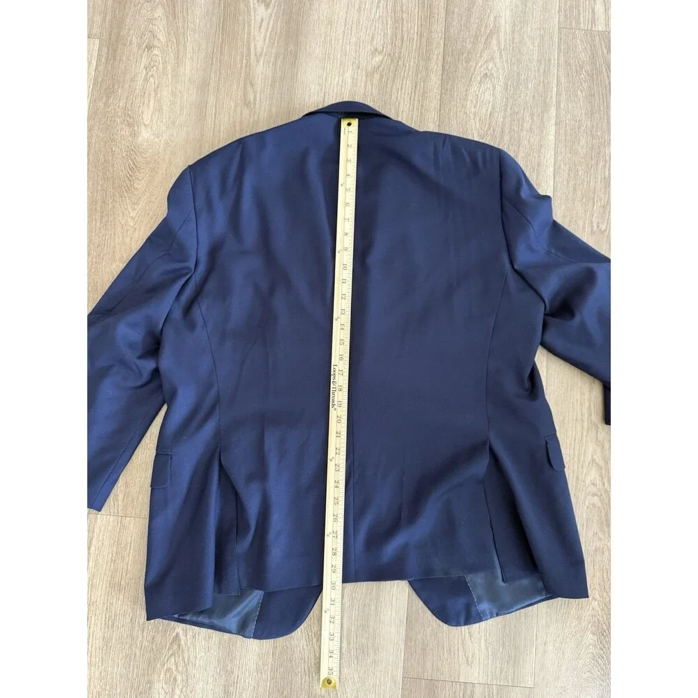 Peter Millar Wool Navy Sports Coat Blazer 48R